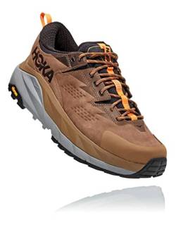 HOKA Unisex-Erwachsene Sky KAHA Low GTX Herren Wanderschuhe, Otter/Persimmon Orange, 47 1/3 EU von HOKA