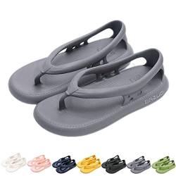 HOKUTO Bazuo Flip Flops, 2023 Neue rutschfeste Flip Flops Hausschuhe für Paare, Bazuo Sandalen (Grau, adult, women, numeric_42, numeric_range, eu_footwear_size_system, numeric_43, medium) von HOKUTO