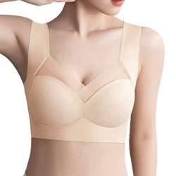 Hokuto Wmbra BH, Wmbra Haltungskorrigierender BH, Fashion Deep Cup BH mit integrierter Shapewear (as3, Alpha, m, Regular, Regular, Beige) von HOKUTO