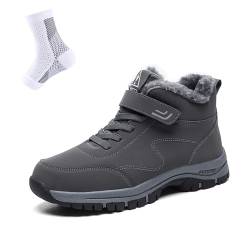 Orthoboots Pro - Ergonomische Winterstiefel, Rutschfest Winterstiefel Damen Herren Wasserdicht Gefüttert Winterschuhe Boots (Grau, Erwachsene, Damen, 39, Numerisch, EU Schuhgrößensystem, M) von HOKUTO