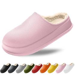 Wolkenschuhe Damen Herren Winter, Wolken Damen Original, Rutschfeste Leichte Eva Winter Hausschuhe Damen Gefüttert (Rosa, Erwachsene, Damen, 38, Numerisch (von/bis), EU Schuhgrößensystem, 39, M) von HOKUTO