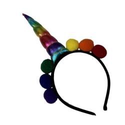 HOLIDYOYO Einhorn-Stirnband Einhorn-Horn-Stirnband Karneval Cosplay Kostüm Kopfbedeckung Kopfschmuck Zubehör Für Einhorn-Partyzubehör von HOLIDYOYO