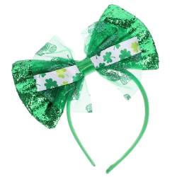 HOLIDYOYO St. Patricks Day-Stirnbänder Grüne Schleife Haarreifen Irisches Kleeblatt-Kostüm St. Pattys-Haarschmuck Für Frauen Und Mädchen von HOLIDYOYO