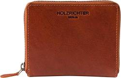 HOLZRICHTER Berlin Geldbörse No 8-1 (M) Cognac - Minimalistisches Vintage Portemonnaie handgefertigt aus Premium-Leder von HOLZRICHTER Berlin