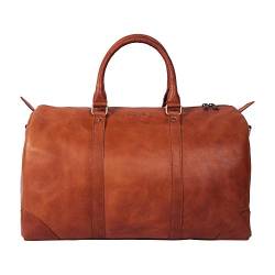 HOLZRICHTER Berlin No 8-1 (M) - Premium Weekender Reisetasche, Sporttasche & Handgepäck aus Leder - Cognac von HOLZRICHTER Berlin