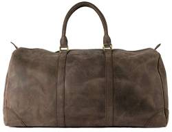 HOLZRICHTER Berlin No 8-2 (L) - Premium Weekender Reisetasche, Sporttasche & Handgepäck aus Leder - dunkel-braun von HOLZRICHTER Berlin