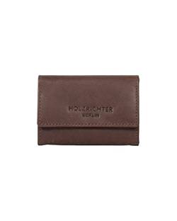 HOLZRICHTER Berlin Slim Wallet No 4-7 (S) Schokoladenbraun - smartes Damen Portemonnaie handgefertigt aus Premium-Leder von HOLZRICHTER Berlin