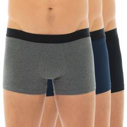 HOM 3-er Set Trunks Schwarz, Blau & Grau von HOM