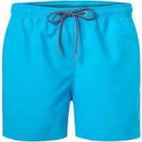 HOM Herren Badeshorts blau Mikrofaser unifarben von HOM