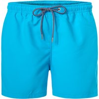 HOM Herren Badeshorts blau Mikrofaser unifarben von HOM