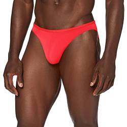 HOM Herren Plumes Micro Briefs Sportunterw sche, Rot, L EU von HOM