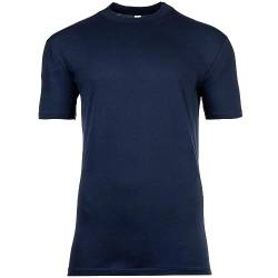 HOM Herren T-Shirt Crew Neck - Tee Shirt Harro New, Kurzarm, Rundhals, einfarbig Blau L von HOM