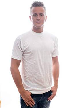 HOM - Herren - T-Shirt Rundhals 'Harro New' - 100% Baumwolle (Weiß, S) von HOM