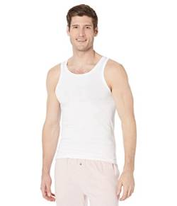 HOM Herren Tanktop Supreme Katoen Freizeithemd, Weiß, S EU von HOM