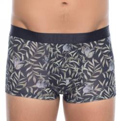 HOM Trunks Schwarz mit All-Over Print von HOM