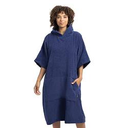 HOMELEVEL Badeponcho Damen und Herren - Surf Poncho aus 100% Baumwolle - Tuch für Erwachsene - Unisex Bademantel - Badetuch mit Kapuze von HOMELEVEL