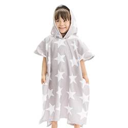 HOMELEVEL Kinder und Baby Badeponcho - Poncho Handtuch für Strand Schwimmbad - Surfponcho mit Kapuze - Bademantel für Babys Jungen und Mädchen von HOMELEVEL