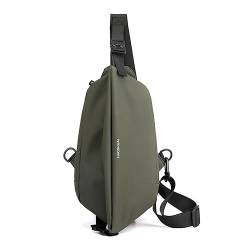 HOMHOLDON Umhängetasche,Brusttasche für Damen und Herren,wasserdichte Umhängetasche,Reiserucksack,Wander-Tagesrucksack(Grün) von HOMHOLDON