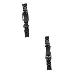 HOMSFOU 2St Armband armbänder für smartwatch uhrband watch strap hochstihl uhrenband Uhrenarmbänder für Damen Smartwatch-Gürtel Uhrengürtel Smartwatch- Handgelenk Gurt Rostfreier Stahl von HOMSFOU