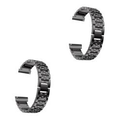 HOMSFOU 2St ersatzband ansehen perfect fit einhandzwinge handyring black-ish pürblack schlau schwarze Armbänder schultergurt Damenuhren Uhrenarmband ersetzen Anschauen Zubehör Fräulein von HOMSFOU