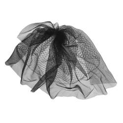 HOMSFOU 3 Stück Brautschleier Haarkamm Hochzeitsschleier Kopfbedeckung Für Frauen Brautblumenschleier Schwarze Stirnbänder Für Frauen Gothic-Brautschleier Hochzeitskopfbedeckung von HOMSFOU