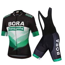 HOMTOL Fahrradtrikot Set Herren Kurzarm Trikot Herrentrikot Radhose Radtrikot Fahrradbekleidung Schnelltrocknend Atmungsaktiv mit 3D Sitzpolster für Rennrad MTB von HOMTOL