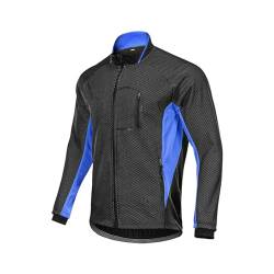 HOMTOL Herren Radjacke Softshell Jacke Winter Thermal Atmungsaktiv Wasserdicht Winddicht Funktionsjacke Fahrradjacke Regenjacke Fahrradbekleidung für Radsport Laufen Training Wandern von HOMTOL