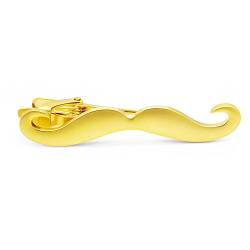 HONEY BEAR Herren Kinder Krawattennadel Krawattenklammer für schmale/Normale Größe Krawatten Edelstahl Tie Clip (Gold 5.6cm) von HONEY BEAR