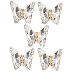 1 Beutel Schmetterlingsnägel 3D Nägel Kunsthandwerk Dekoration Hochwertiges Zubehör Für Den Professionellen Und Persönlichen Gebrauch Hochzeitsnägel von HOOLRZI