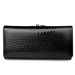 HOOLRZI Geldbörse Mode Leder Damen Geldbörsen Lange Damen Geldbörse Clutch Geldbeutel Geldbörsen von HOOLRZI