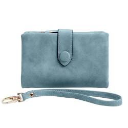 HOOLRZI Leder-Geldbörse, großes Fassungsvermögen, PU-Leder, Bifold-Geldbörse/Kreditkartenhalter für Herren, Damen, Damen, Clutches, Münzgeldbörsen von HOOLRZI