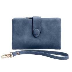 HOOLRZI Leder-Geldbörse, großes Fassungsvermögen, PU-Leder, Bifold-Geldbörse/Kreditkartenhalter für Herren, Damen, Damen, Clutches, Münzgeldbörsen von HOOLRZI