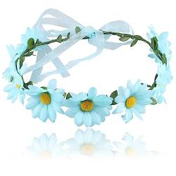 Hochzeitszeremonie Bunte Blumen Geburtstagsgeschenk Kronen Mit Verstellbarem Band Bühnenparty Damen Styling Kopfbedeckung Blumen Stirnband Für Hochzeit Braut Böhmisches Blumen Stirnband von HOOLRZI