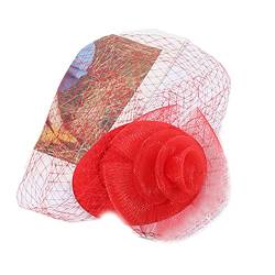 Mesh Fascinators Kirchenkappe 1920er Jahre Cocktail Kopfbedeckung Fascinator Stirnband Hochzeit Haarschmuck Fascinator Hüte Stirnband Haarspange Für Frauen Teeparty von HOOLRZI