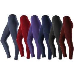 Leggings 4Er Pack Damen High Waist Jeggings Damen Stretch Sport Tights Damen Shape Umstandshose Jeggings Thermo Jogginghose Damen Todays Daily Deals Colla Lightning Deals von HOOUDO