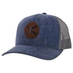 HOOEY Herren Horizon Adjustable Snapback Mesh Trucker Back Hat, Denim/Grau, Einheitsgröße von HOOey