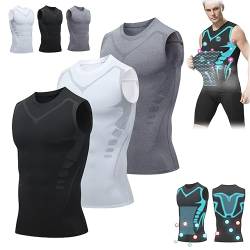 LuckySong Ionic Shaping Vest, Komfortables und atmungsaktives Eis-Seiden-Gewebe, zum Aufbau einer perfekten Figur (3PC-A,3X-Large) von HOPASRISEE