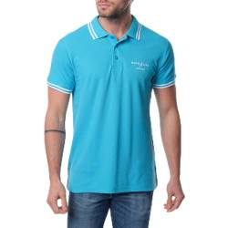 HOPENLIFE Herren Obito Polohemd, türkis, XL Hoch von HOPENLIFE