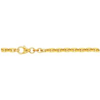 HOPLO Goldarmband Ankerkette diamantiert Länge 21cm - Breite 3,8mm - 333-8 Karat Gold von HOPLO