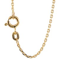 HOPLO Goldkette Ankerkette diamantiert Länge 36cm - Breite 1,3mm - 585-14 Karat Gold, Made in Germany von HOPLO