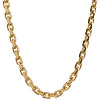 HOPLO Goldkette Ankerkette diamantiert Länge 42cm - Breite 1,7mm - 585-14 Karat Gold, Made in Germany von HOPLO