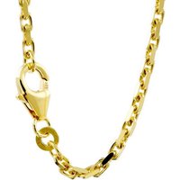 HOPLO Goldkette Ankerkette diamantiert Länge 50cm - Breite 2,0mm - 585-14 Karat Gold, Made in Germany von HOPLO