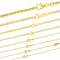 HOPLO Goldkette Goldkette Ankerkette Länge 36cm - Breite 1,1mm - 333-8 Karat Gold, Made in Germany von HOPLO