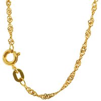 HOPLO Goldkette Goldkette Singapurkette Länge 45cm - Breite 1,4mm - 585-14 Karat Gold, Made in Germany von HOPLO