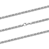 HOPLO Königskette Königskette Halskette Breite 3,0 mm - 925 Sterlingsilber Auswahl, Made in Germany von HOPLO