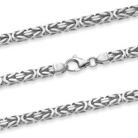 HOPLO Königskette Silberkette Königskette Länge 23cm - Breite 6,1mm - 925 Silber, Made in Germany von HOPLO