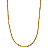 HOPLO Schlangenkette Goldkette Schlangenkette Länge 40cm - Breite 1,2mm - 750-18 Karat Gold, Made in Germany von HOPLO