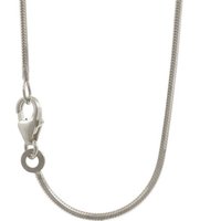 HOPLO Schlangenkette Silberkette Schlangenkette Länge 40cm - Breite 1,2mm - 925 Silber, Made in Germany von HOPLO
