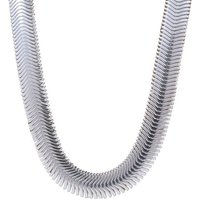 HOPLO Schlangenkette Silberkette Schlangenkette Länge 45cm - Breite 6,3mm - 925 Silber, Made in Germany von HOPLO