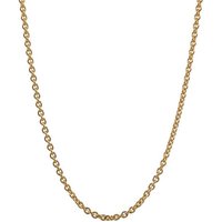 HOPLO Silberkette Goldkette Ankerkette Länge 40cm - Breite 0,8mm - 585-14 Karat Gold von HOPLO